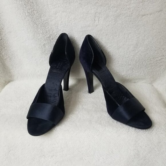 Gucci Velvet and Satin Heels - Picture 1 of 13